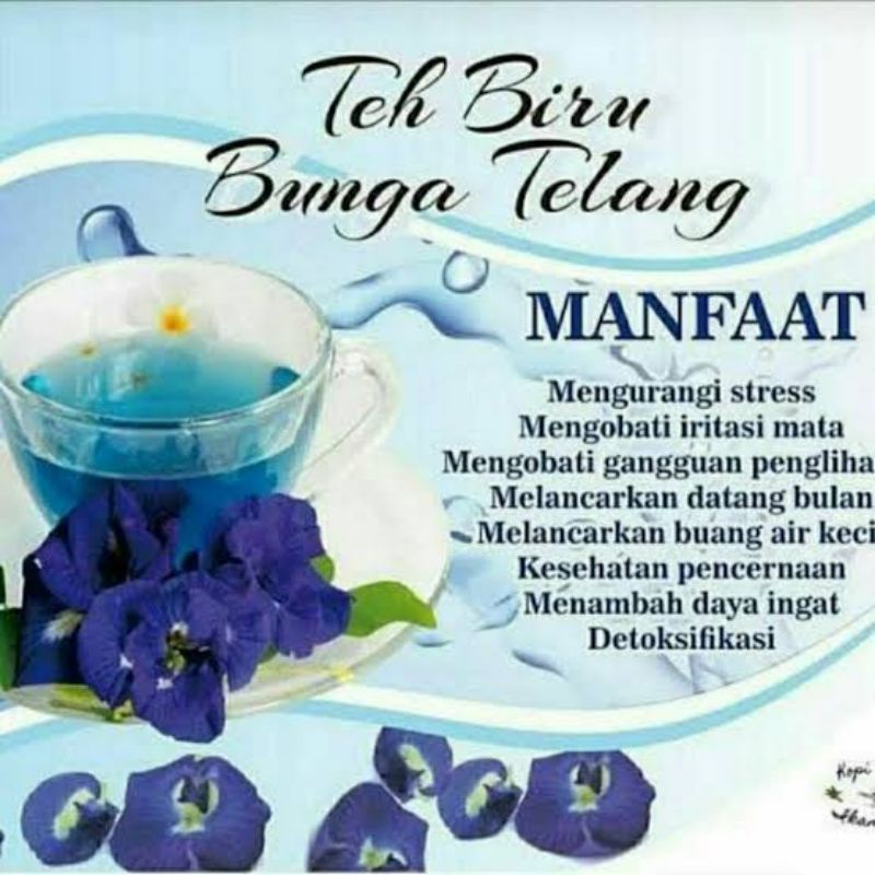 

(ASLI 100% HASIL KEBUN) TEH BIRU BUNGA TELANG