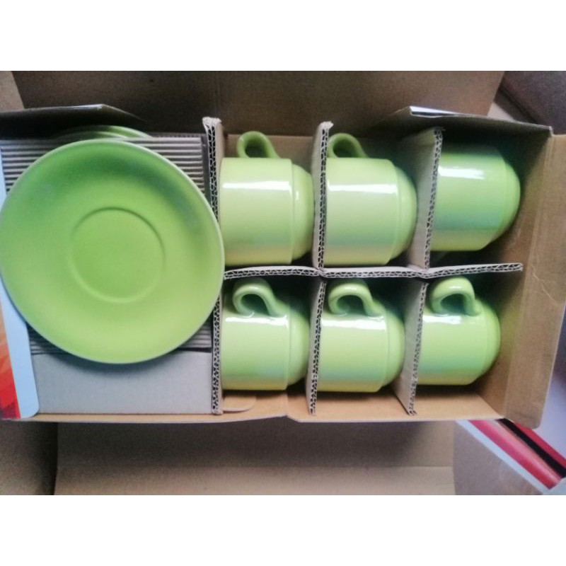 Cup and Saucer Lucky Satu Warna