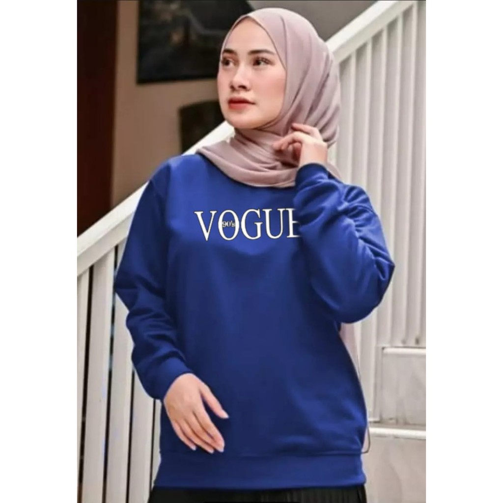 TnarFashion / Atasan Wanita Vogue / Kaos Lengan Panjang / Blouse Wanita Terbaru dan Terlaris