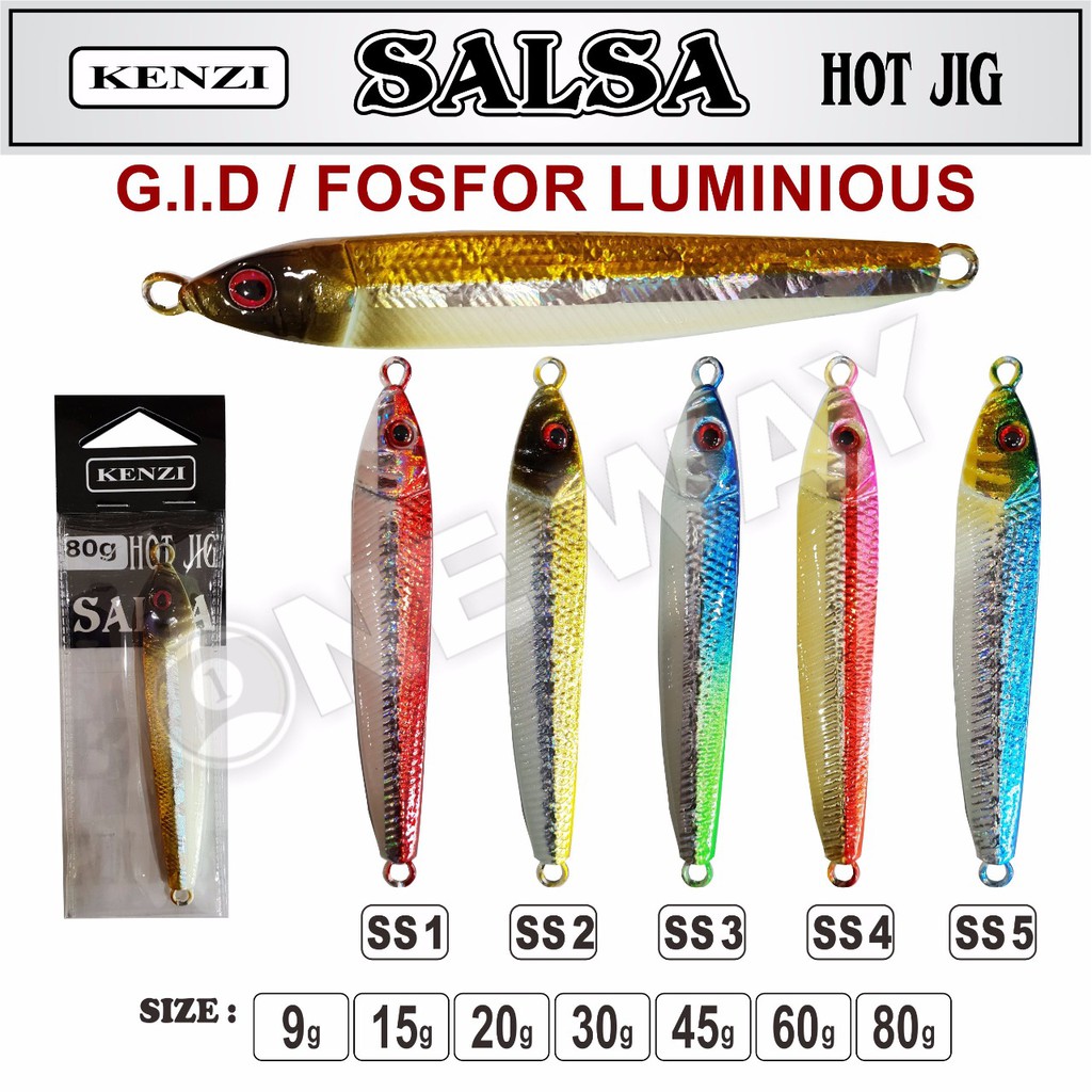 umpan pancing metal jig Kenzi Salsa 9 gram