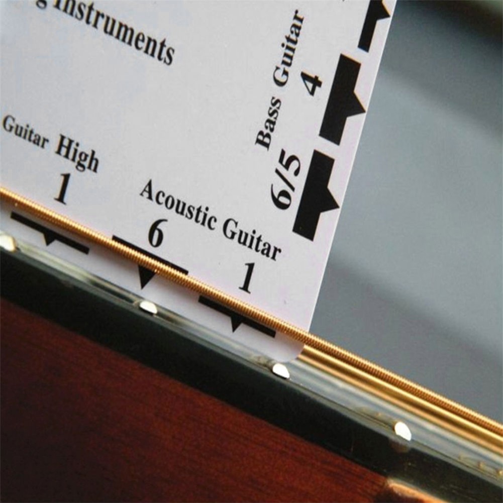 MOJITO Portable Fritz Ruler Guitar String Action Gauge Ruler String Pitch Ruler Card Luthier Tool
