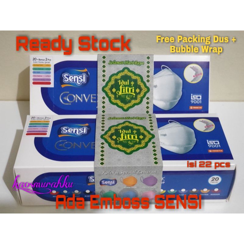 Masker Sensi Convex Mask 4ply Edisi Lebaran 1box isi 22pcs