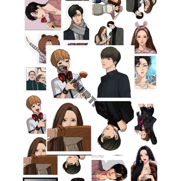 

(25 pcs) Stiker The Secret Of Angel | True Beauty |