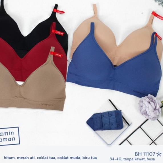 ◄ Bra / Bh Sporty Busa Tanpa Kawat Sorex 11107 - Merah, 36 ♪