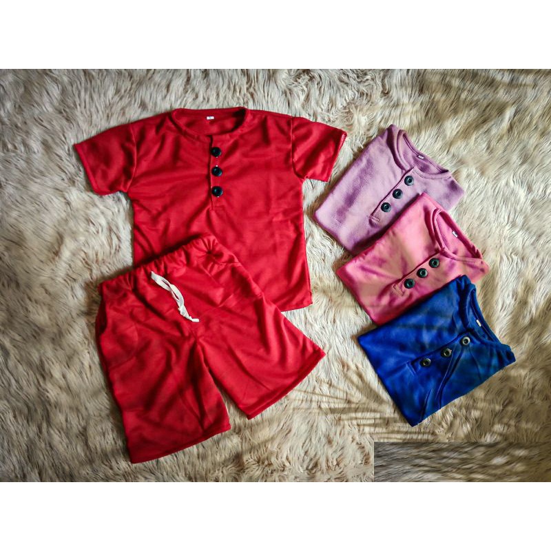 Setelan Anak/ Baju Anak Kiano Polos Perempuan/laki-laki Usia 5 s/d 6tahun Set