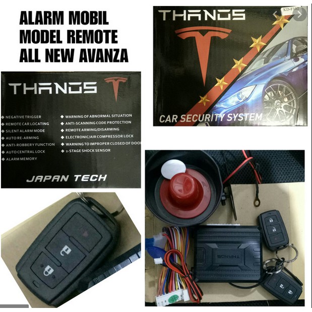 Alarm Mobil Universal Model Kunci All New Avanza F102 Alarm Mobil Universal Model Kunci All New Avanza F102