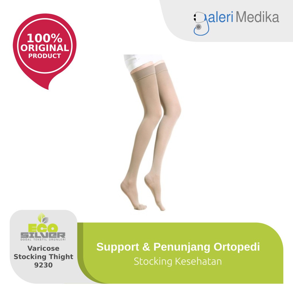 Eco Silver Varises Stocking Thight 9230 - Open/Close Toe
