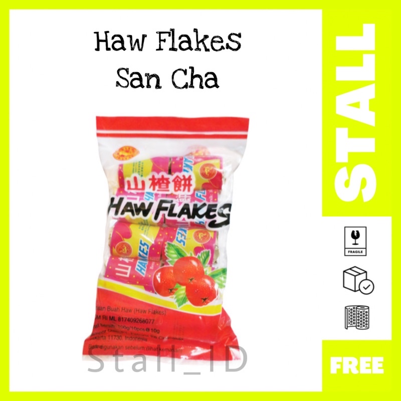 

Haw Flakes 100gr Permen San Cha/ San Ca/ San Zha Pian Manisan Buah