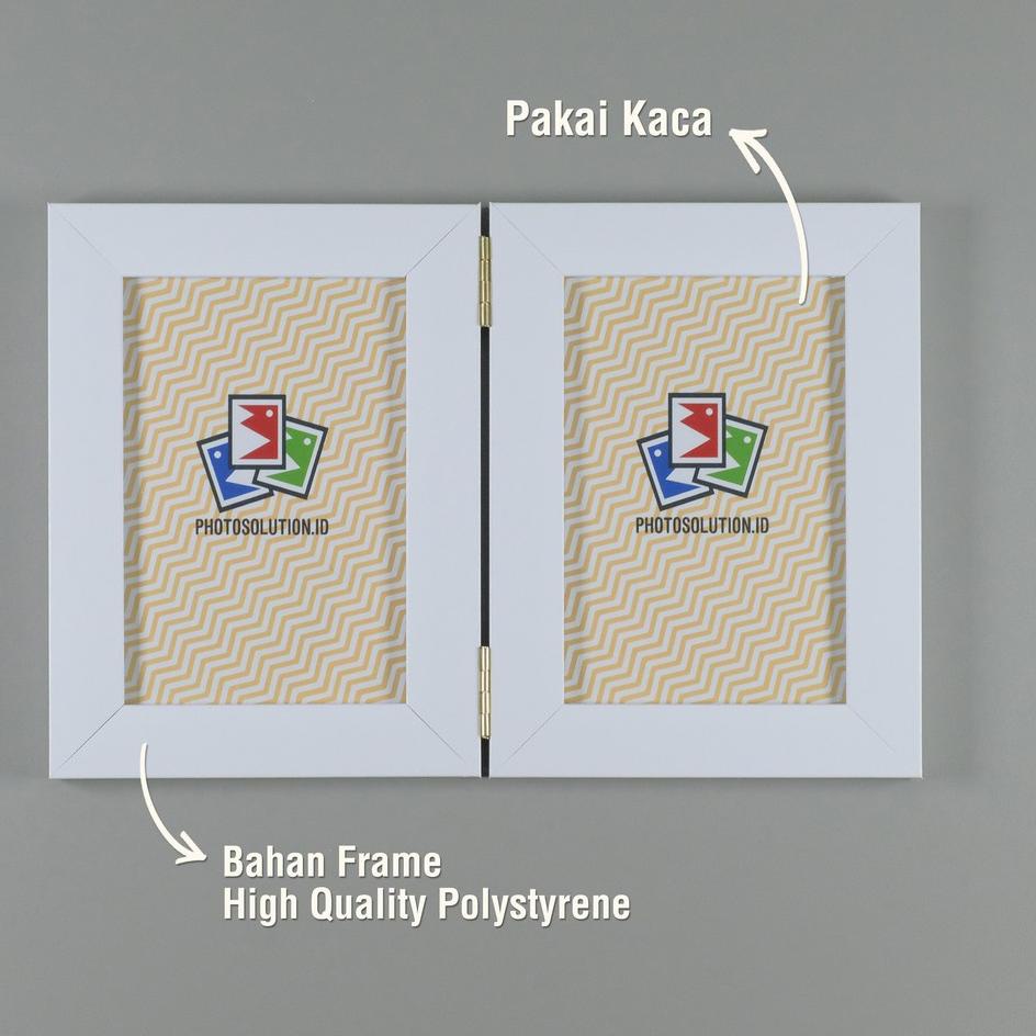 Paling Terjamin Bingkai Foto 4R Lipat Minimalis PAKAI KACA - Photo Frame FM25