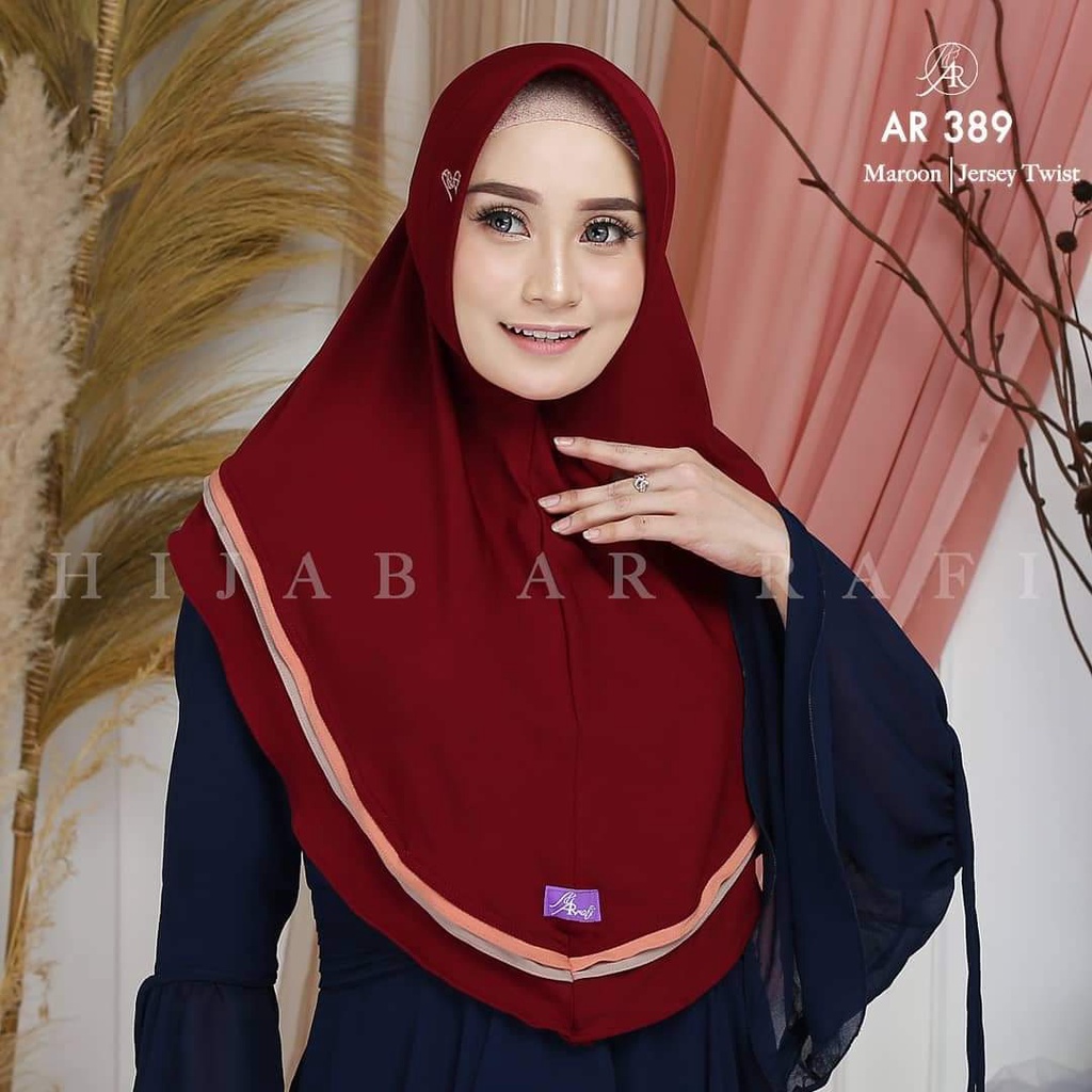 bergo hijab kerudung arrafi ori 2021 Ar 389