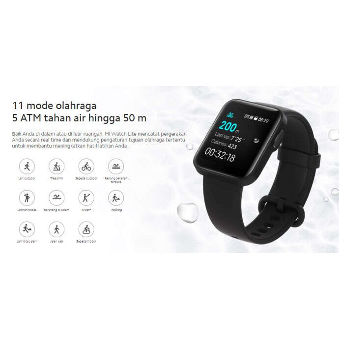 Xiaomi Mi Watch Lite Smartwatch Jam Tangan Xiaomi Watch Lite ORIGINAL BNIB-3