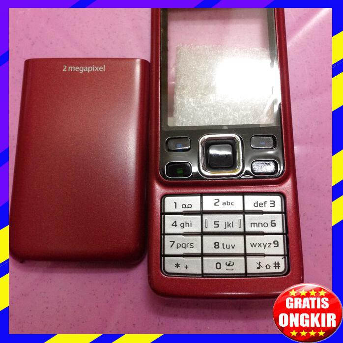 ACC HP CASING NON TULANG NOKIA 6300 CLASSIC KW1 NON ORIGINAL WARNA MERAH