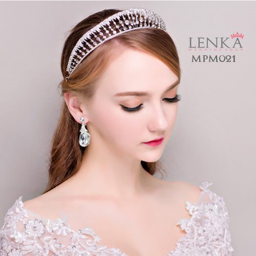 [READY STOK] HEADPIECE WANITA MODERN AKSESORIS PESTA PERNIKAHAN PUTIH MPM021