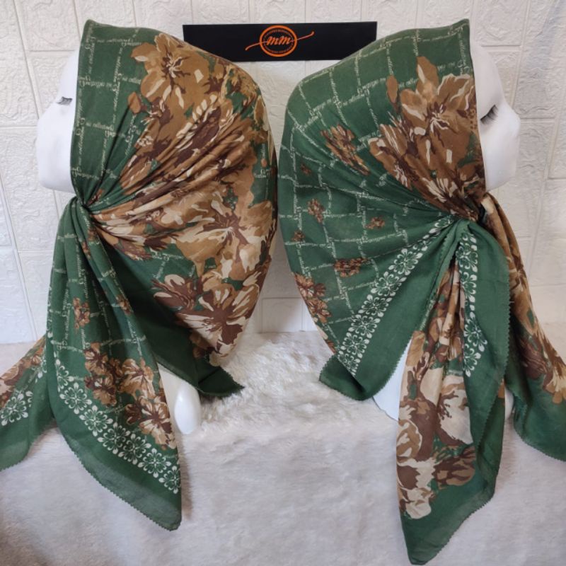 SEGI EMPAT MOTIF EMERALDA Hijabmuslimah