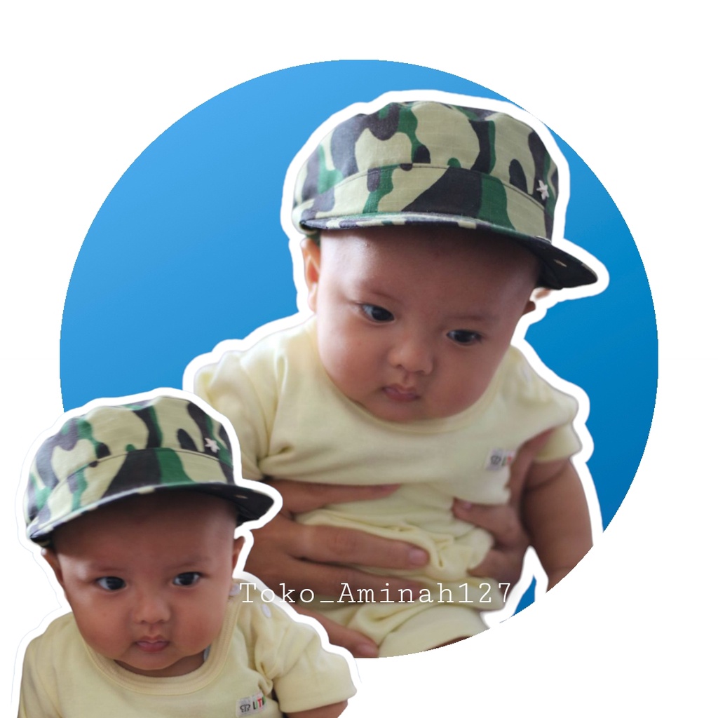 TOPI KOMANDO ANAK LORENG / TOPI ANAK KOMANDO MODEL LORENG / TOPI ANAK LAKI-LAKI / TOPI LORENG ANAK L