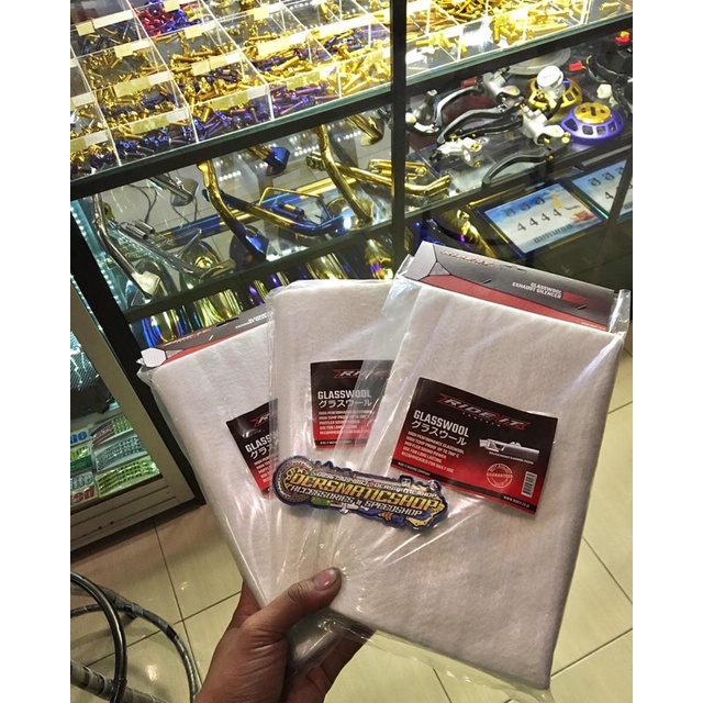 glasswool/gasswool knalpot/gaswol knalpot putih/glasswool putih ride it