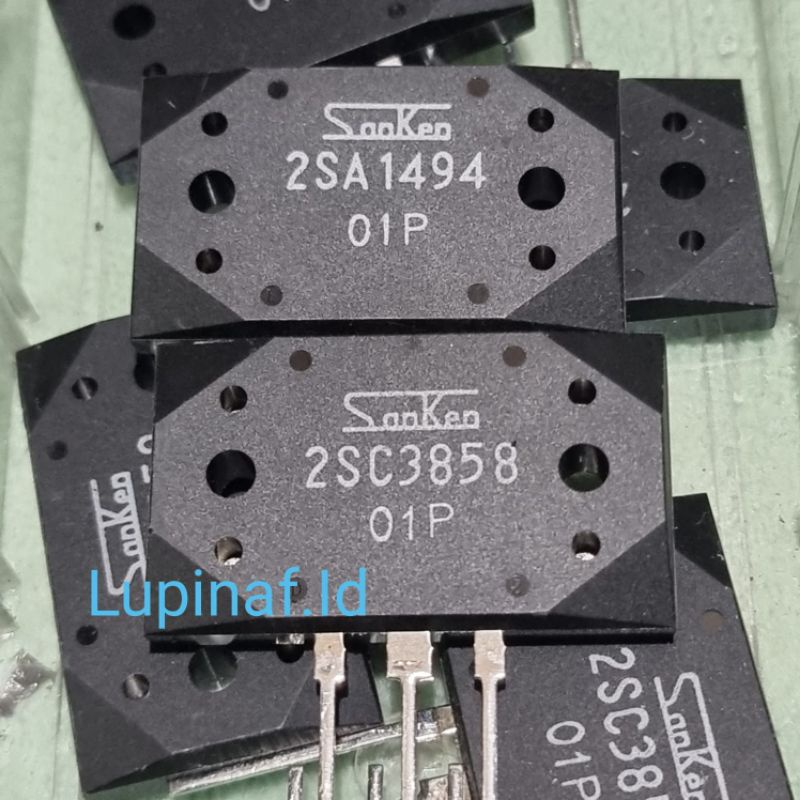 TRANSISTOR 5DY 2SA1494 2SC3858 SA1494 SC3858 1494 3858 SANKEN JEPANG ORIGINAL