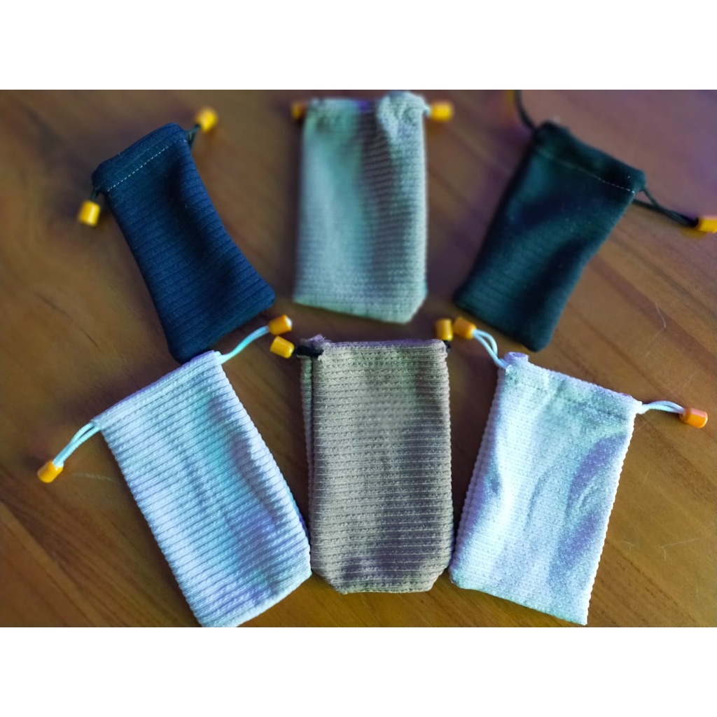 Kantong parfum/accsesoriss HP/Sarung parfum kain/Motif random