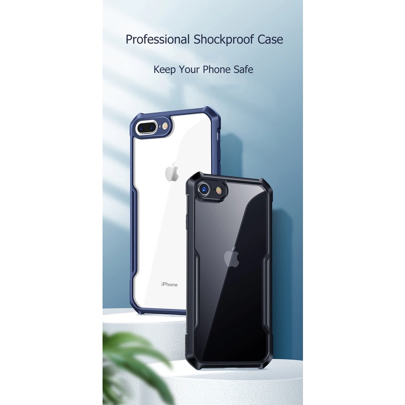 S/P- Case Anti Fall iPhone 12 11 X XS XR 8 7 6 Plus Pro Max SE 2 SE2 2020 Acrylic Slim Shockproof Softcase Armor Hybrid Airbag Silikon Premium Bumper Transparan Clear Cover Casing Soft Akrilik Fusion xundd rzant  softcase fuze (campuran) Premium quality