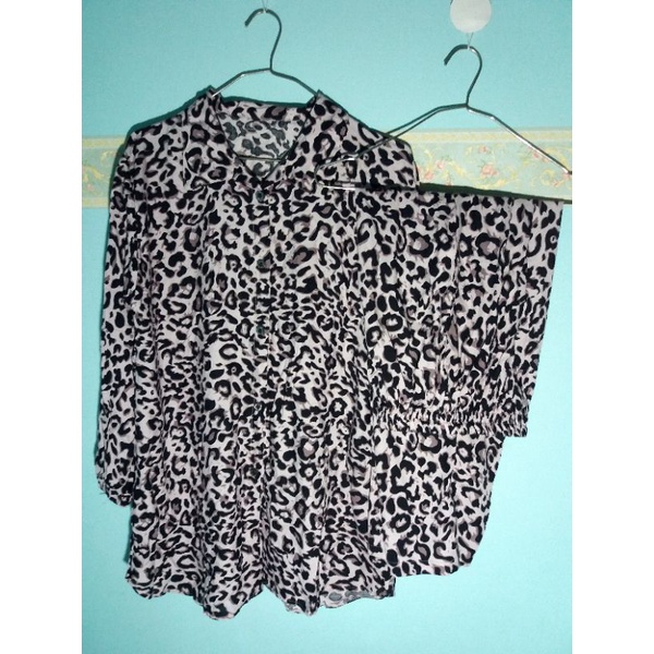 SETELAN WANITA - LEOPARD - SETELAN MACAN