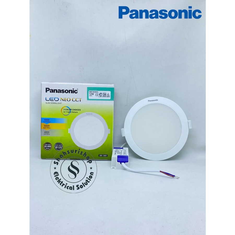 PANASONIC LED PANEL NEO CCT SLIM DOWNLIGHT 12 WATT 3 WARNA NNP73476