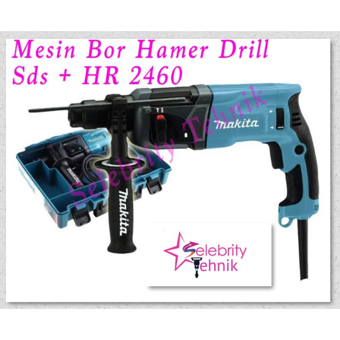 Mesin Bor Beton Makita HR2460 Rotary Hammer SDS +