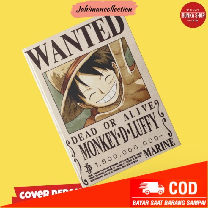 

✨ BISA COD ✨ Book Wanted Luffy One Piece Anime hardcover