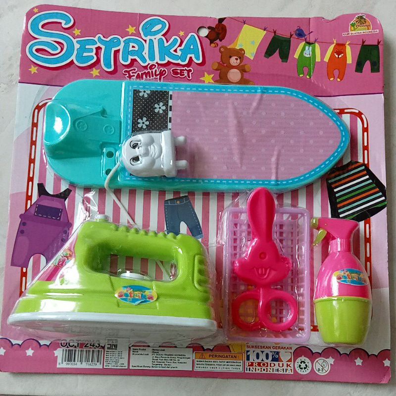 MAINAN ANAK PEREMPUAN MEJA SETRIKA SET GUNTING MESIN CUCI DAN PEWANGI LAUNDRY OCT243