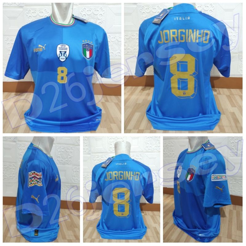 Jersey Italia Home 2022 / 2023 OFFICIAL + Cetak nama nameset Font OFFICIAL + Full Patch