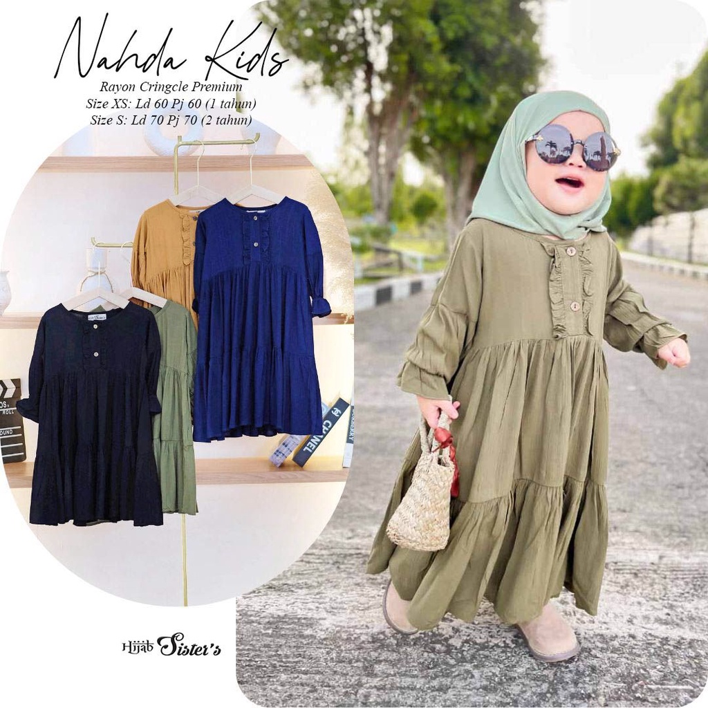 NAHDA KIDS GAMIS ANAK REMPEL ORI HIJAB SISTERS