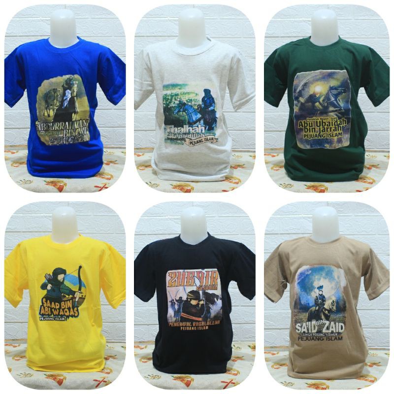 kaos anak muslim sahabat nabi / kaos anak islami