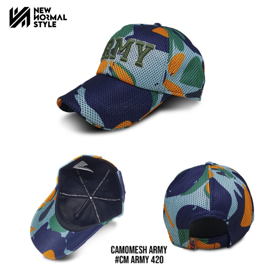 CAMOMASK ARMY SERIES Topi Pria Distro Baseball Jaring Tactical Komando Army Pria Wanita Cowok Kekinian Original Keren Dewasa Murah