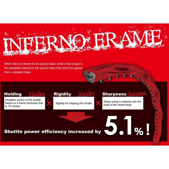 NEW Raket Badminton Gosen (Japan) Inferno EX Original Badminton Racket