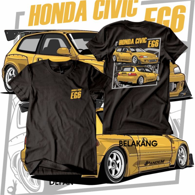 Kaos Mobil Grand Civic Civic EG6 Pandem Bodykit Kaos Mobil Civic