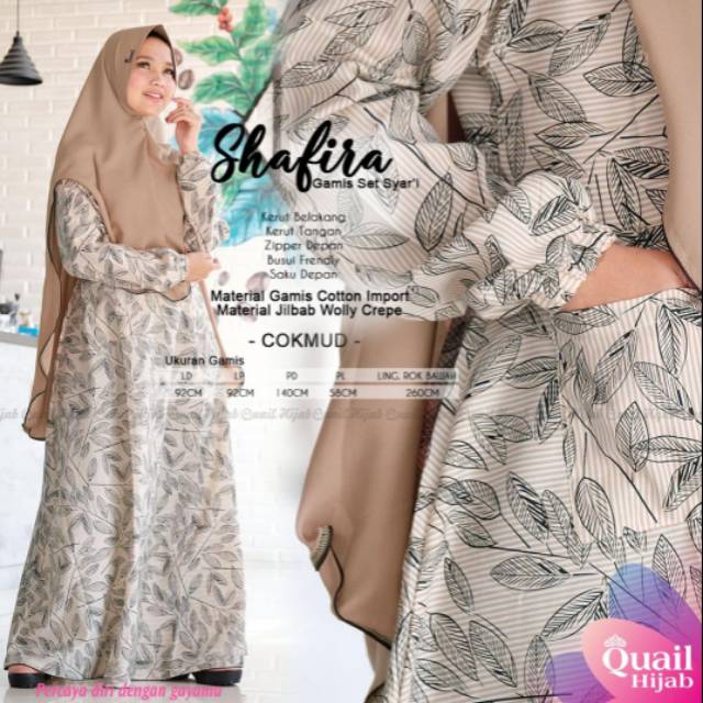 Shafira dress Gamis Quail Hijab