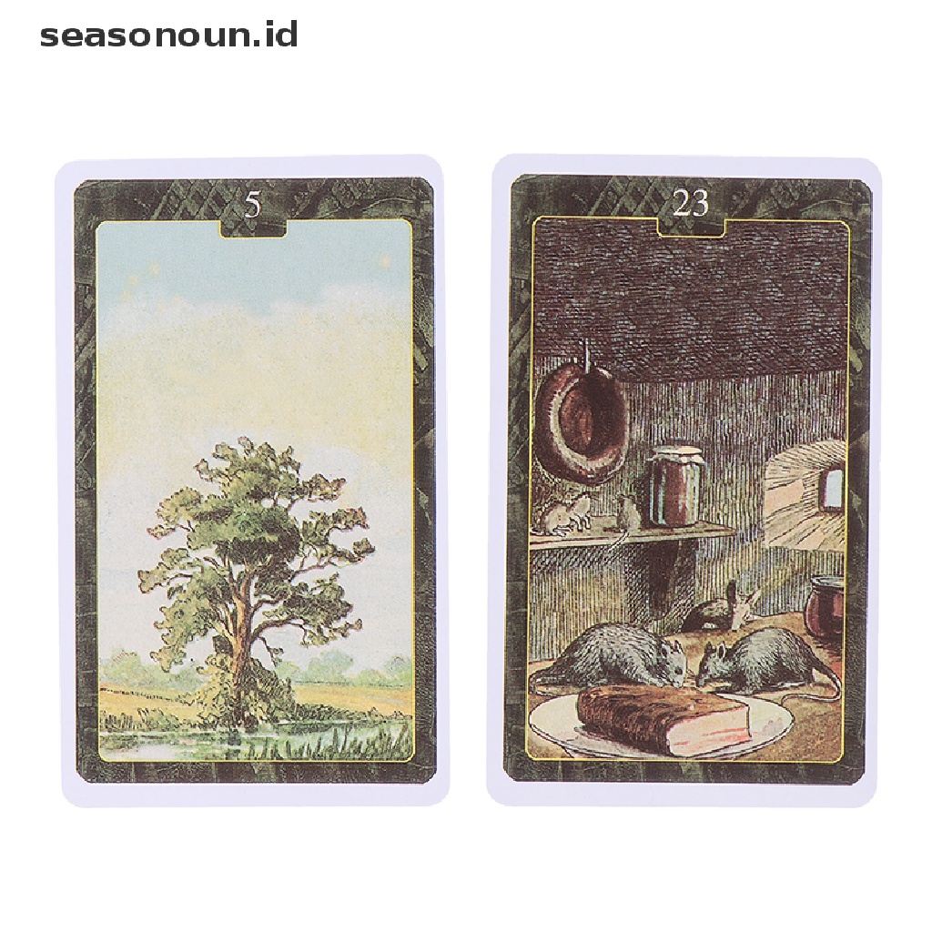 (seasonoun) 36pcs / Kotak Kartu Tarot Versi Inggris Lenormand Oracle