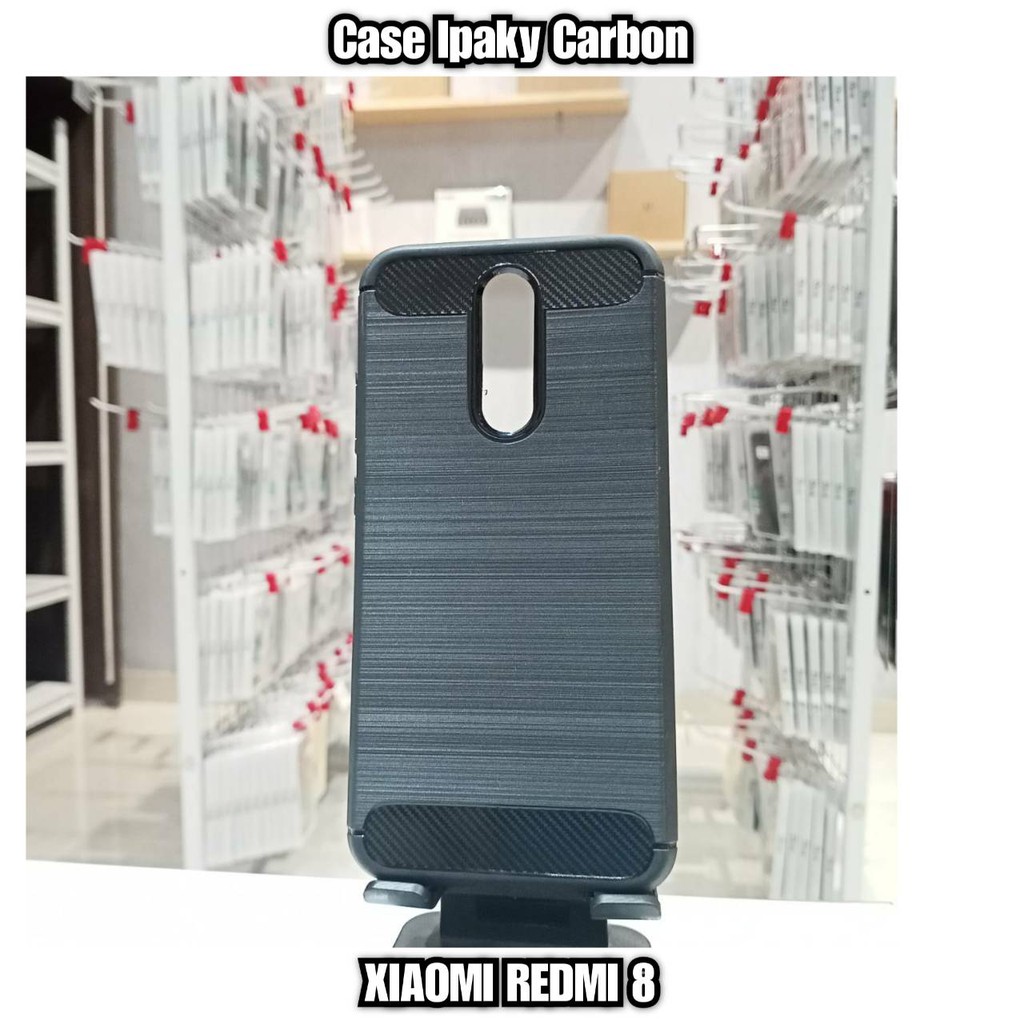 Case REDMI 7 8 7A 8A NOTE 7 Softcase iPAKY Carbon - Hitam