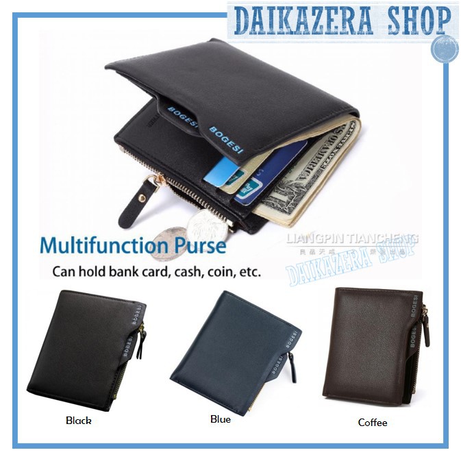 Dompet Kulit Pria / Short Paragraph Leather Wallet