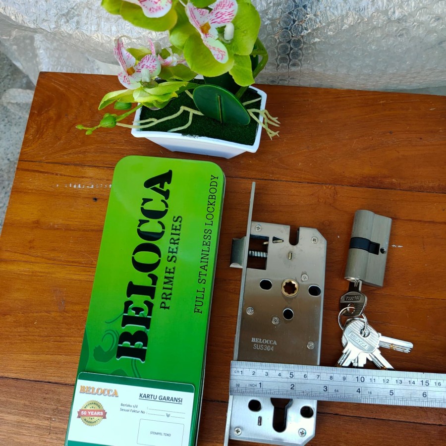 Bodi kunci, lockcase, mortise lock merk Belocca