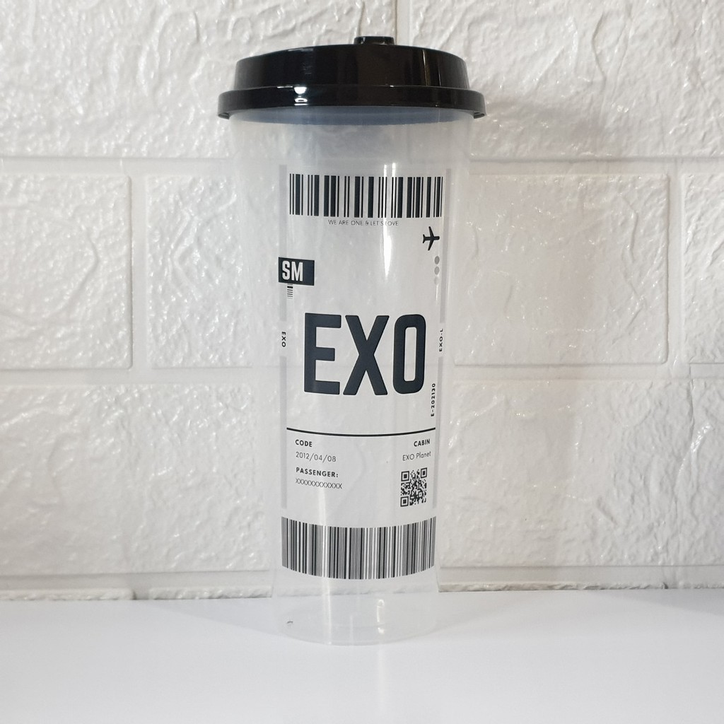 REUSABLE CUP BARCODE GRUP BLACKPINK ENHYPEN ASTRO TREASURE IKON SEVENTEEN TWICE TXT (READYSTOK)