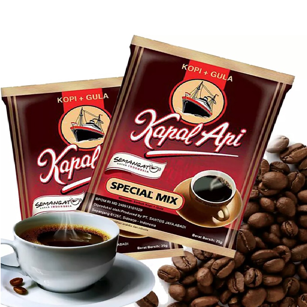 Bisa COD Kopi kapal Api Special Mix 10 Sachet 24g Kopi Hitam Kapal Api