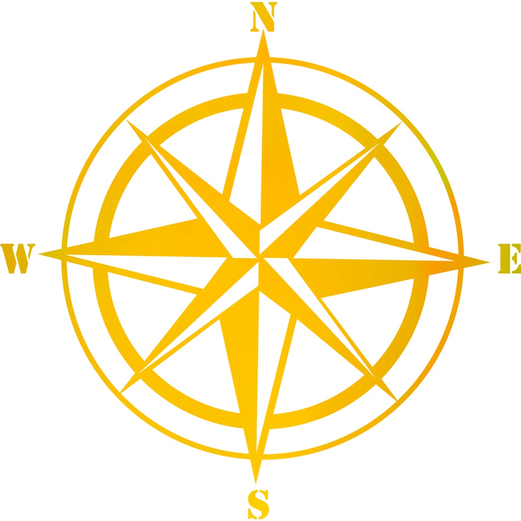 15Cm * 15Cm Kompas Mobil Stiker 3D Mobil Styling Kompas Perjalanan Wanderlust Arah NSWE Stiker dan S