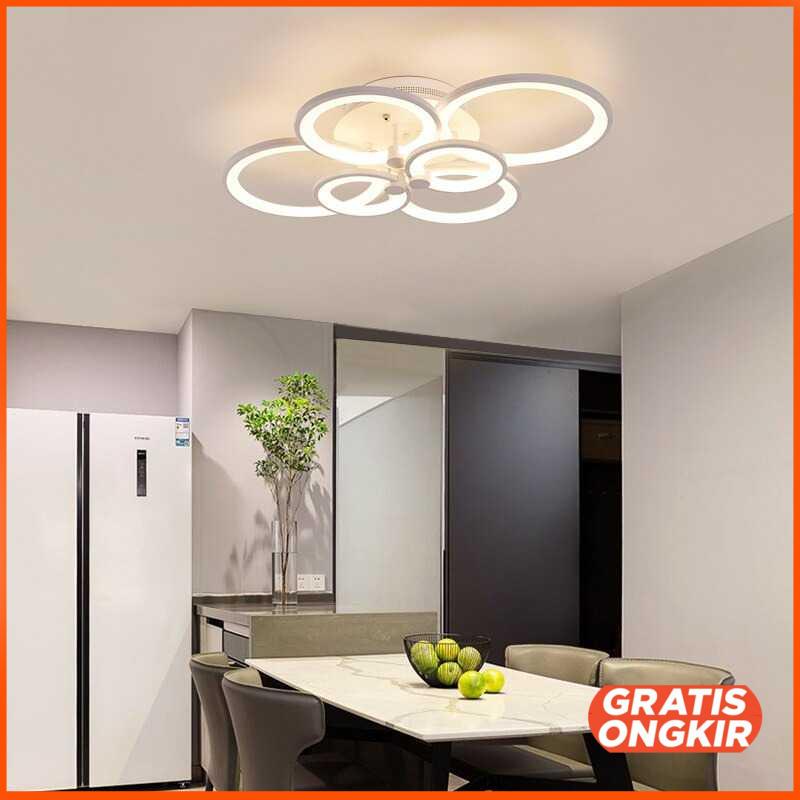 Lampu LED Plafon Modern Ceiling Light 4 Ring - 0528