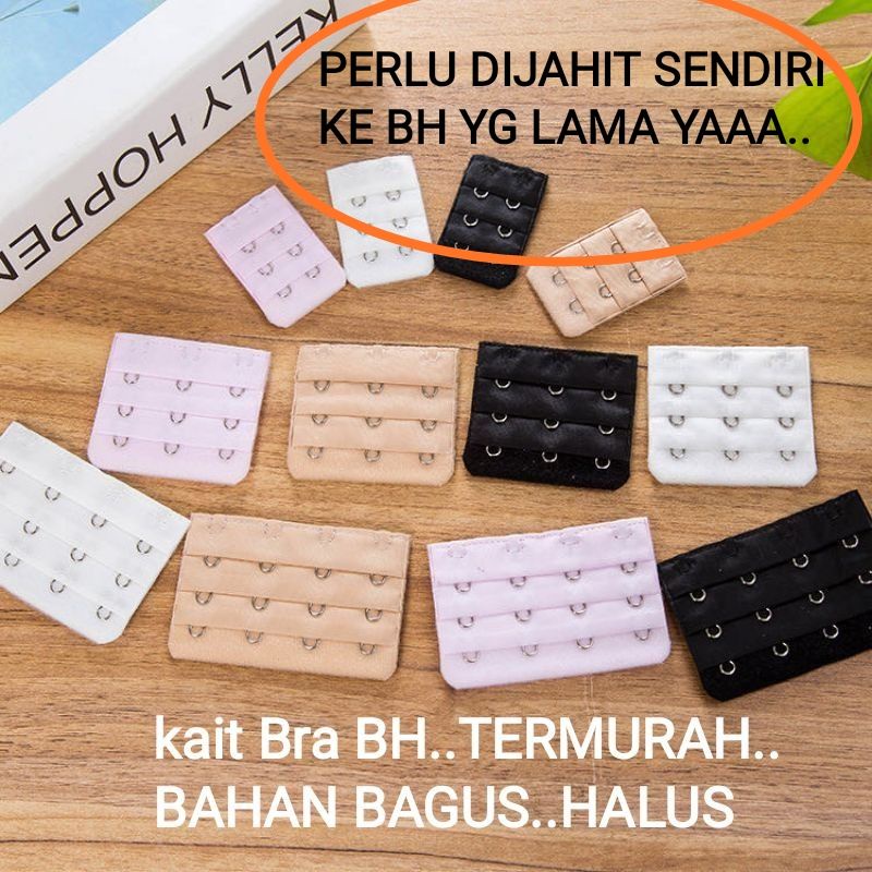 Pengait Penyambung BH Bra Extension Penyambung Tali BH 2 / 3 Pengait Sambungan Bra Save Ekstension