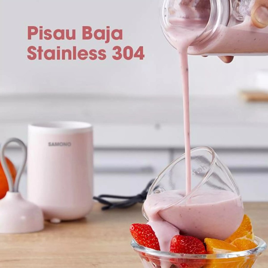 NA - Blender Portable 4 Pisau Stainless 350ml Juicer Elektrik 140W Z 7