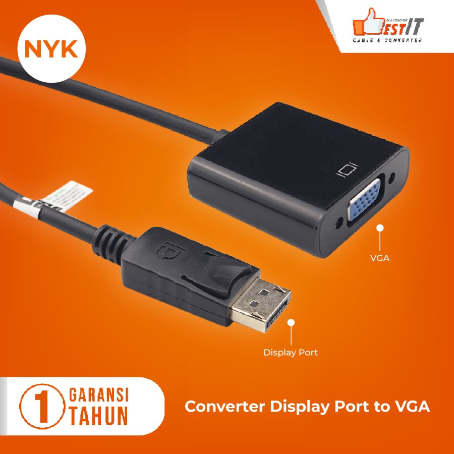 Kabel DP to VGA Converter DisplayPort To VGA Adapter Monitor LCD PC Laptop