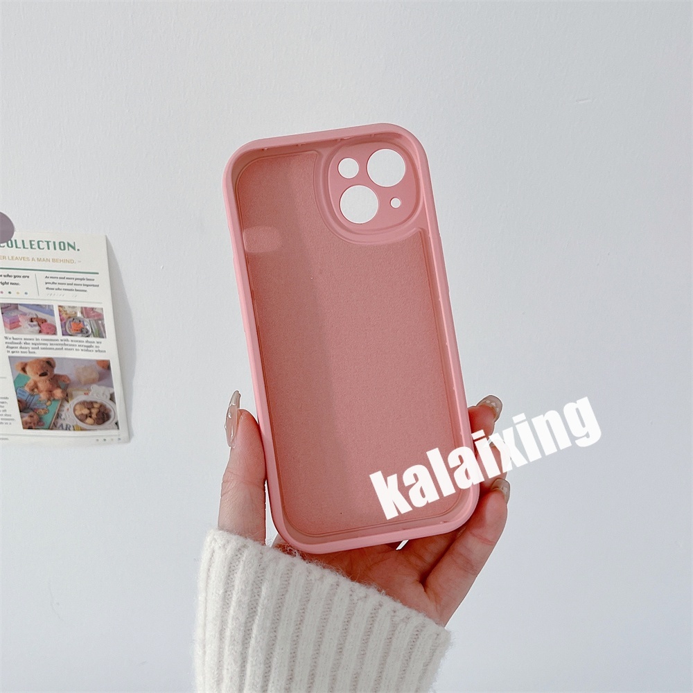 Casing Silikon untuk iPhone 14 / 13 / 12 / 11 Pro MAX X XS MAX XR 7plus 8plus Aksen Velvet