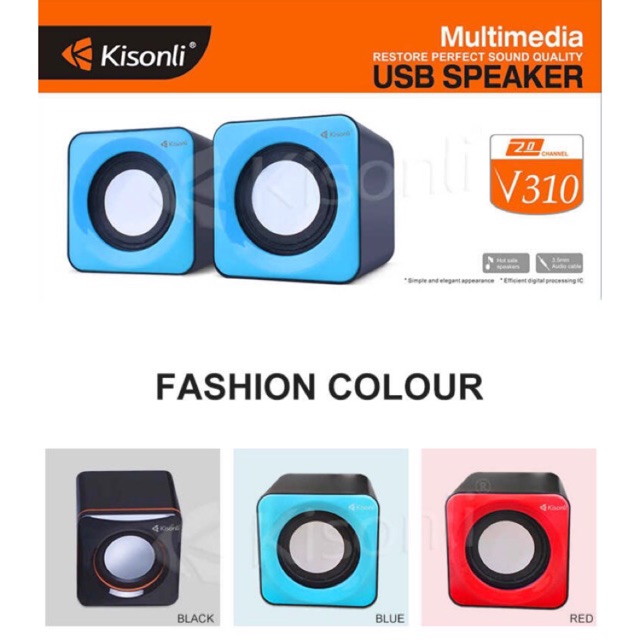 Best sound kisonli speaker V310 multimedia computer speaker system