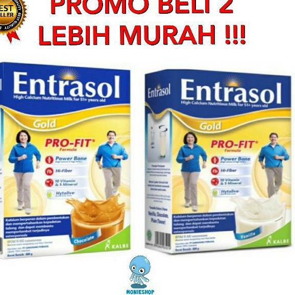 

[COD] Entrasol Gold 600gr Coklat/vanila/ PLAIN 370gr / 185gr