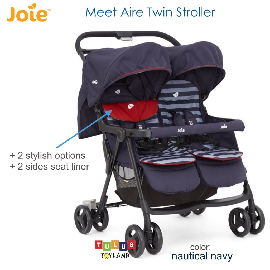 Joie Aire Twin Stroller Kembar Kereta Anak Bayi kembar